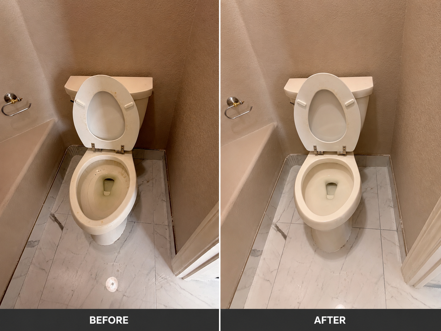 Before and after: Toilet & Bathroom Floor